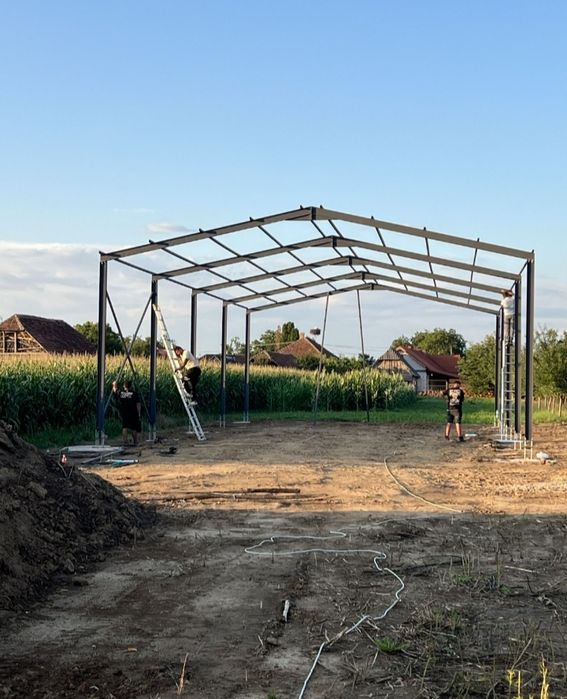 Vând structură metalică 10x12x4 confecționată din profile IPE 160 conf