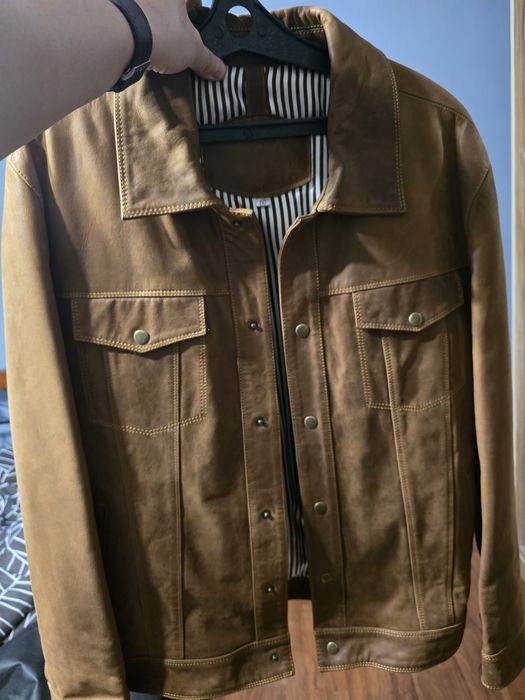 Куртка кожанная новая