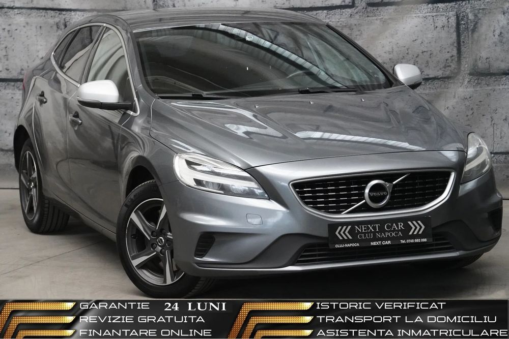 Volvo V40 GARANTIE 24 LUNI*RATE*R-Design*150Cp*Automata*Navi*Piele*Led*9.450+TVA