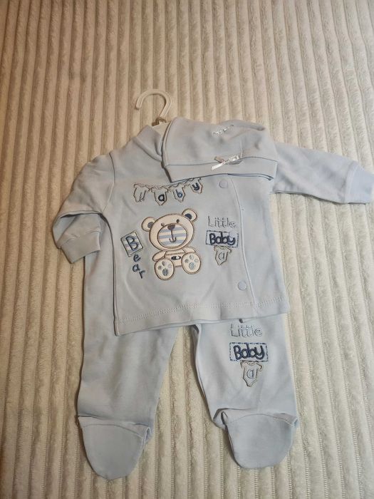 НОВ комплект за новородено в син цвят