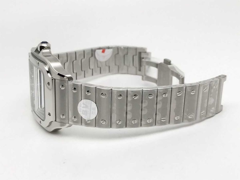 Cartier Santos de Cartier 40mm – зелен циферблат, стомана, автоматичен – реални снимки