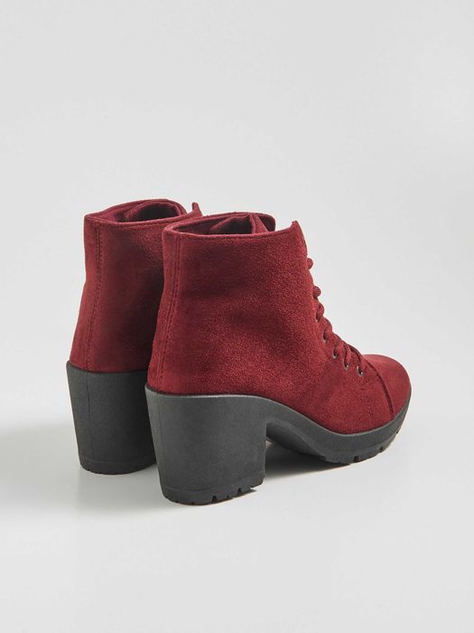 Ghete, Botine cu toc si sireturi, visinii, mar 39 NOI