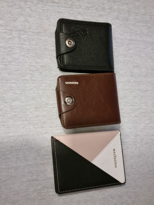 Portofel negru și maro