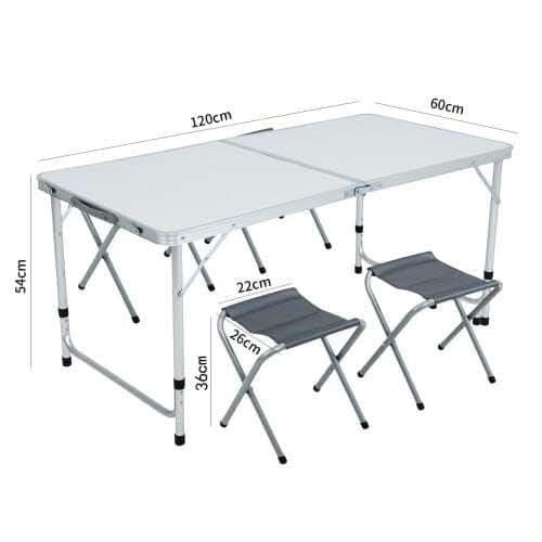 Set camping masa cu 4 scaune pliabil