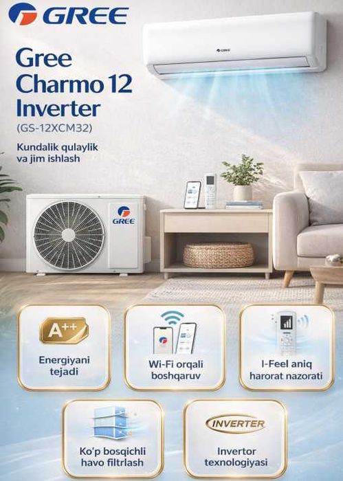 Gree, Midea, Immer va Ziffler konditsionerlari sotiladi