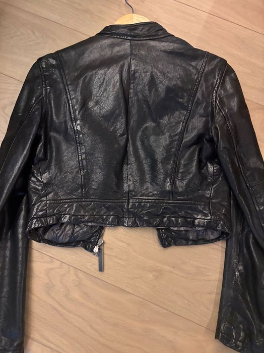 Късо яке от естествена кожа BSB