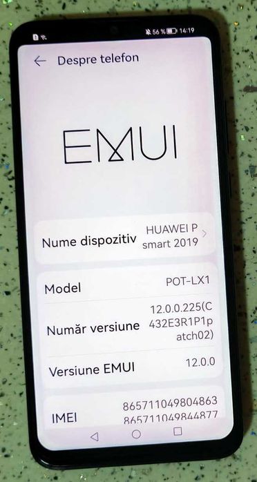 Telefon mobil Huawei P Smart (2019), Dual SIM, 64GB, 4G, Black