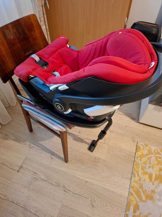 Scaun auto ISOFIX GB Base-fix, 45-105 cm, Roșu