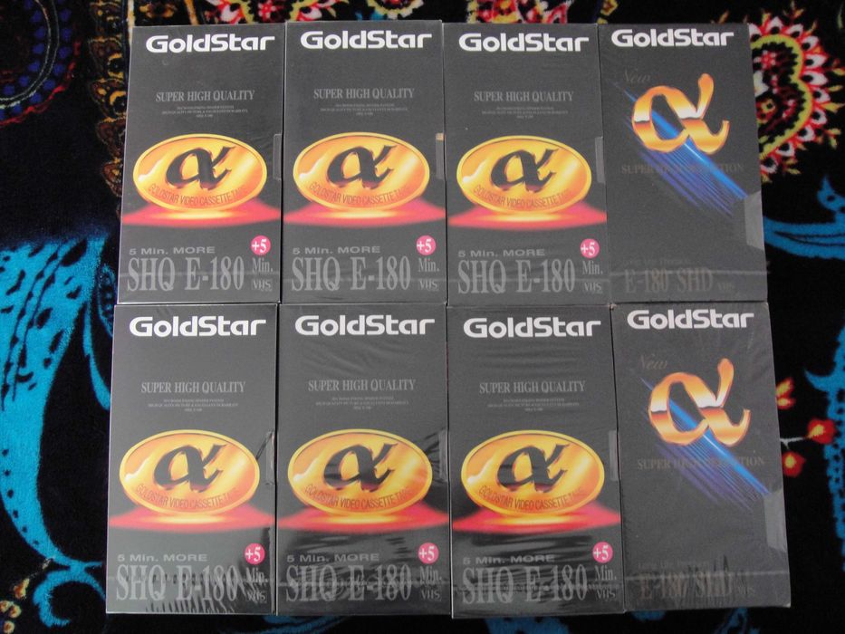 Видеокассеты VHS Е 180, Е 195, Е 240