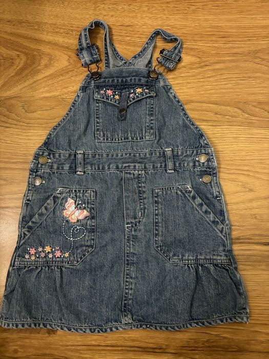 Дънкова  детска рокля/ сукман 110 размер/ дрехи