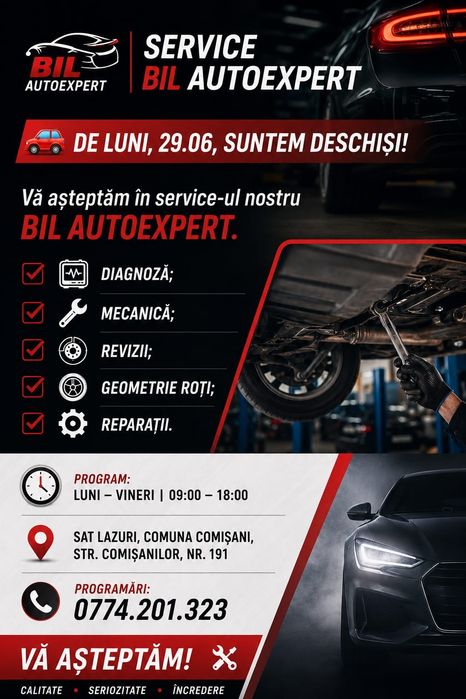 Service auto Targoviste Lazuri BIL Autoexpert