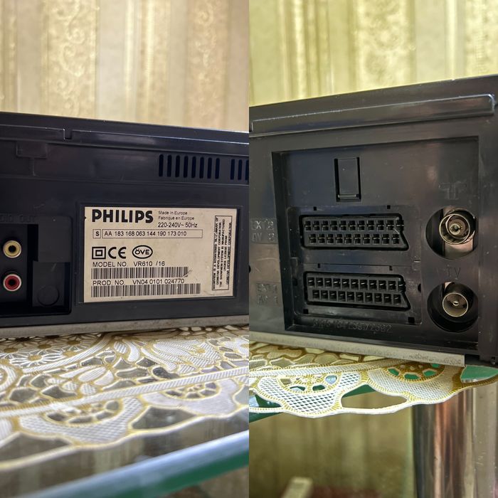 Philips VR610 Hi Fi Stereo 6 head видеомагнитофон редкий