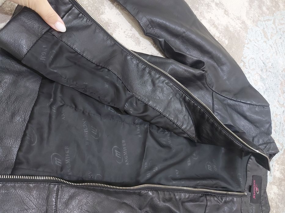 кожаная курта женская