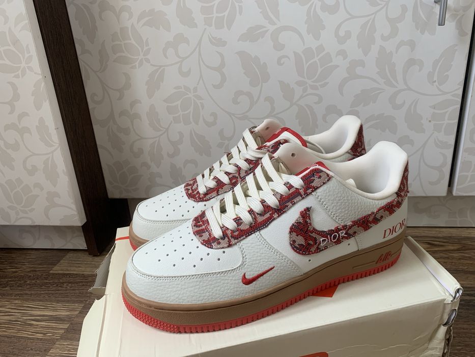 Red Dior Dior Custom Air Forces Air Force Dior 1/1 Marimi 41 43