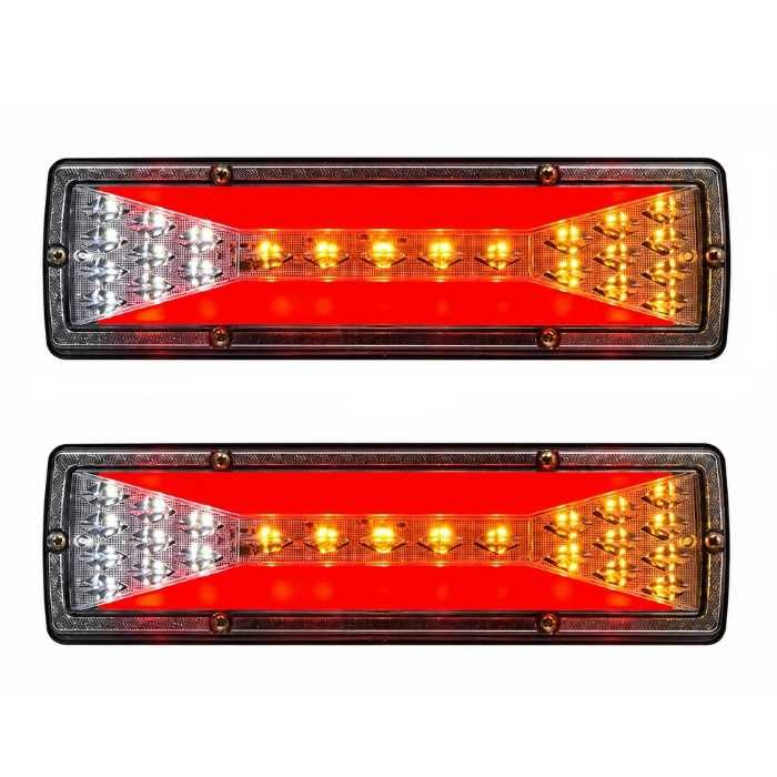 Стопове за МПС 2бр PG571 LED 12/24V универсални за камион земеделска техника платформа