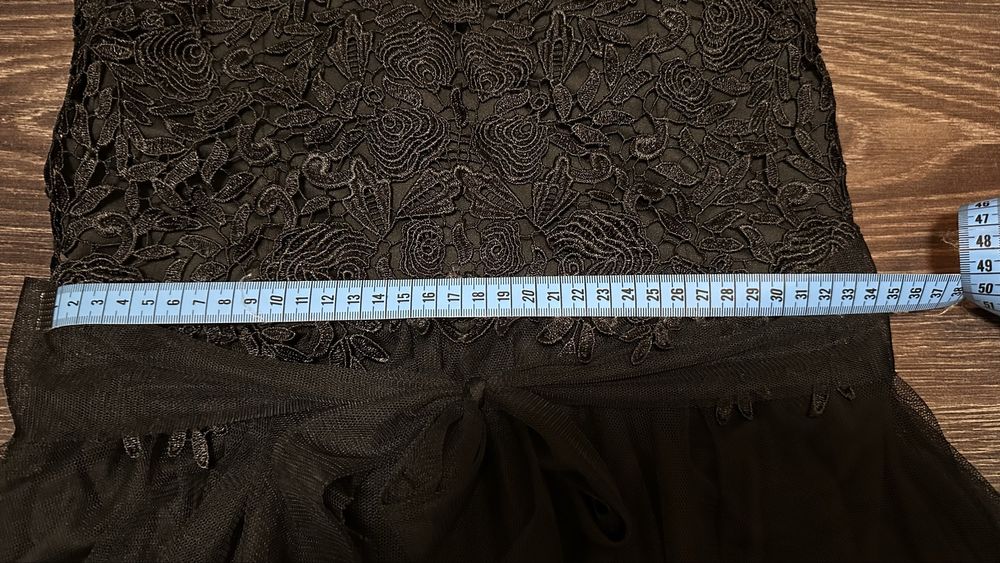 Официална черна рокля за момиче