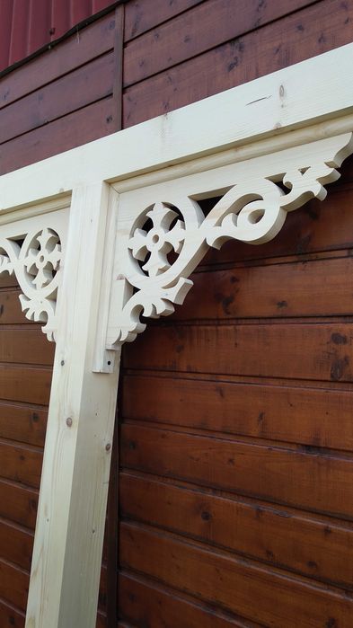 Ornament coltar pt. terasa foisor filigorie, la imbinare stalp grinda