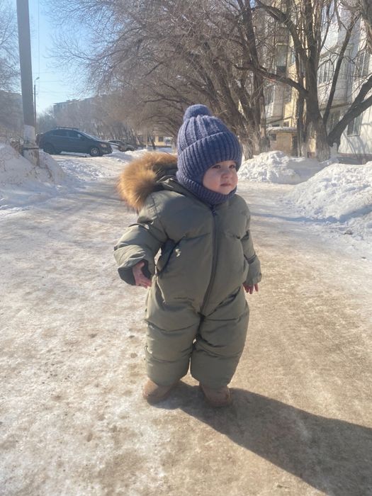 Зимний детский комбинезон