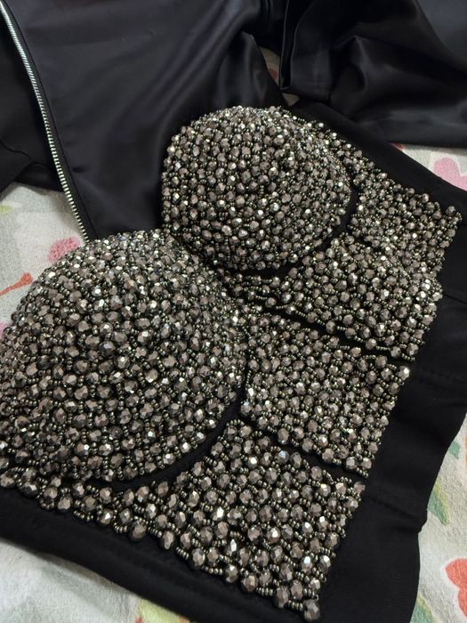 Корсет и кофта курточка