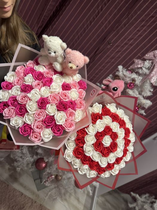 Buchet Trandafiri / Stitch / Sclipici