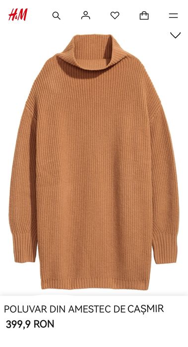 Poluvar oversize din lână și cașmir H&M Studio