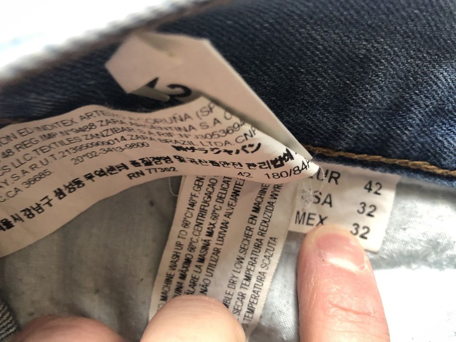 Blugi ZARA Skinny Slim Stretch Barbati | Marime 32 x 32 (Talie 85 cm)