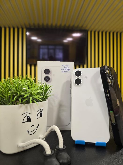 Iphone 16, 128гб, 100% акб, Kaspi 0-0-12