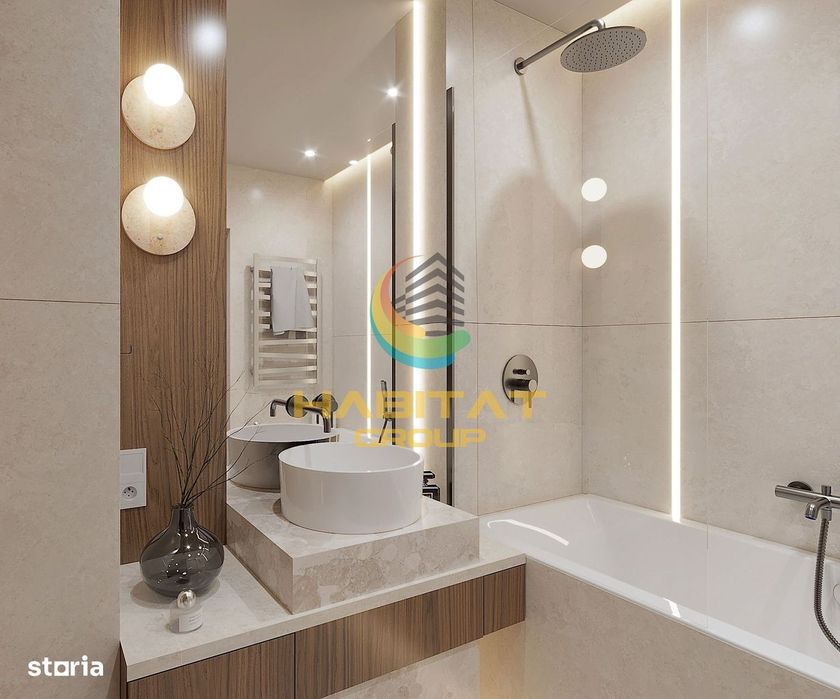 Pallady 2 camere semidecomandat 51 mp in bloc tip Boutique