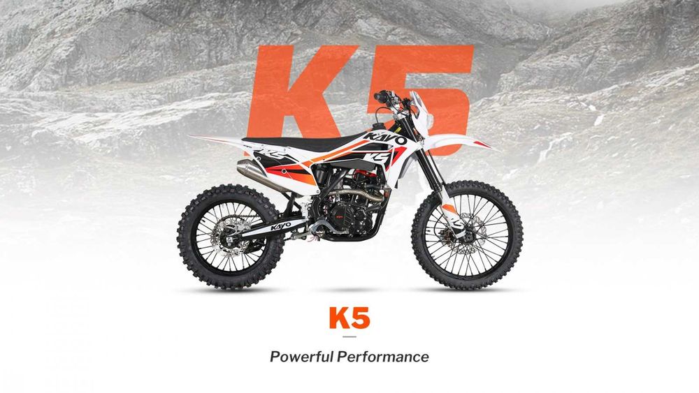 Motocicleta enduro adulti Kayo K5 (4T, 300cc, 26cp) la MYMOTO CLUJ