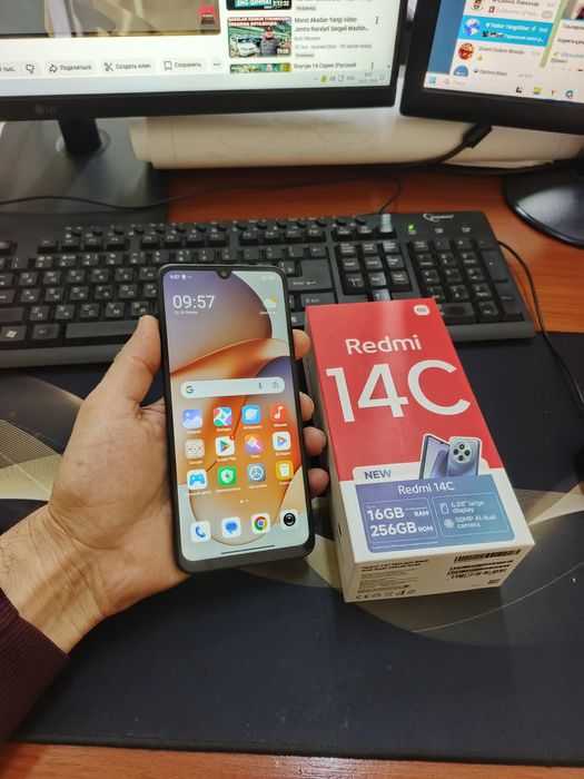 Redmi 14c 8+4/256gb(2025)ideal iwlawi zur aybi yuq tozza telefon