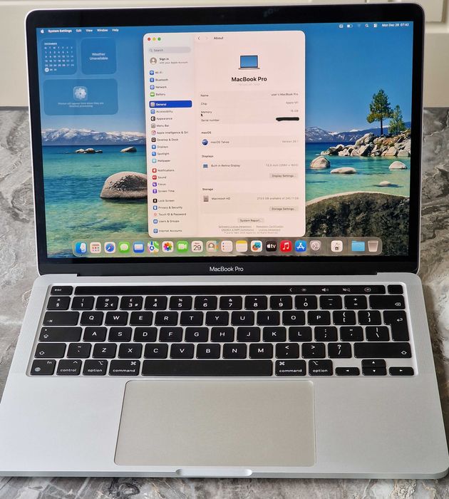 Apple Macbook Pro 13 M1 16gb ram 256 storage laptop nou