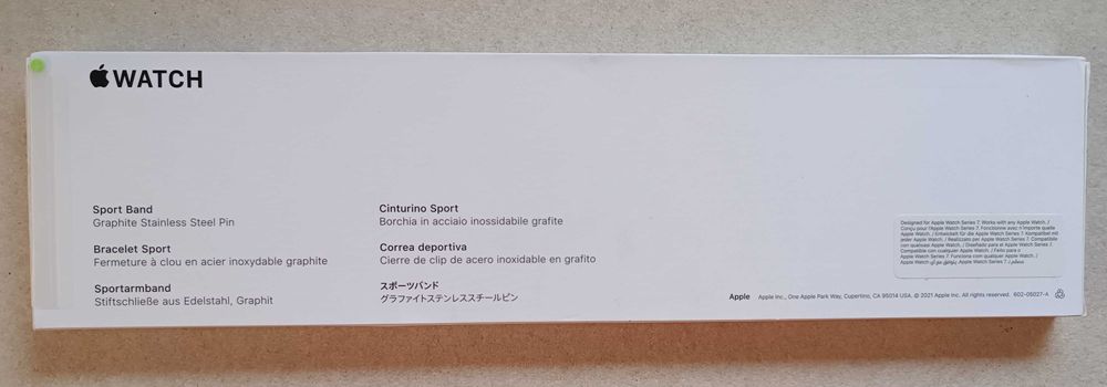 Каишка за Apple Watch  - 45mm silver Grey Sport Band