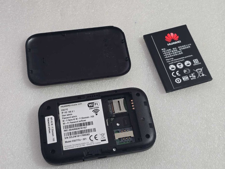 Router Portabil Huawei Mobile WiFi E5577C, 4G LTE, Unlock - Sim - negru