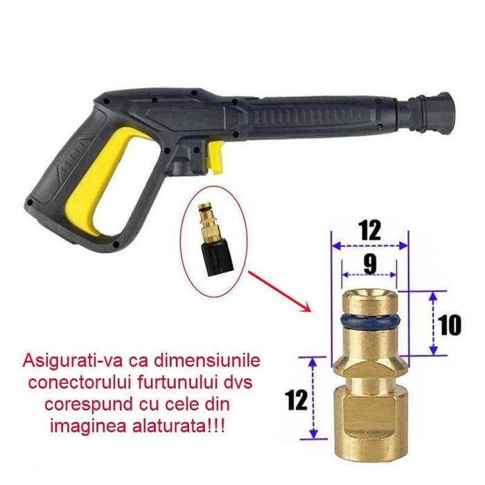 Set pistol lance spalare si spumare Karcher seria K K2 K3 K4 K5 K6 K7