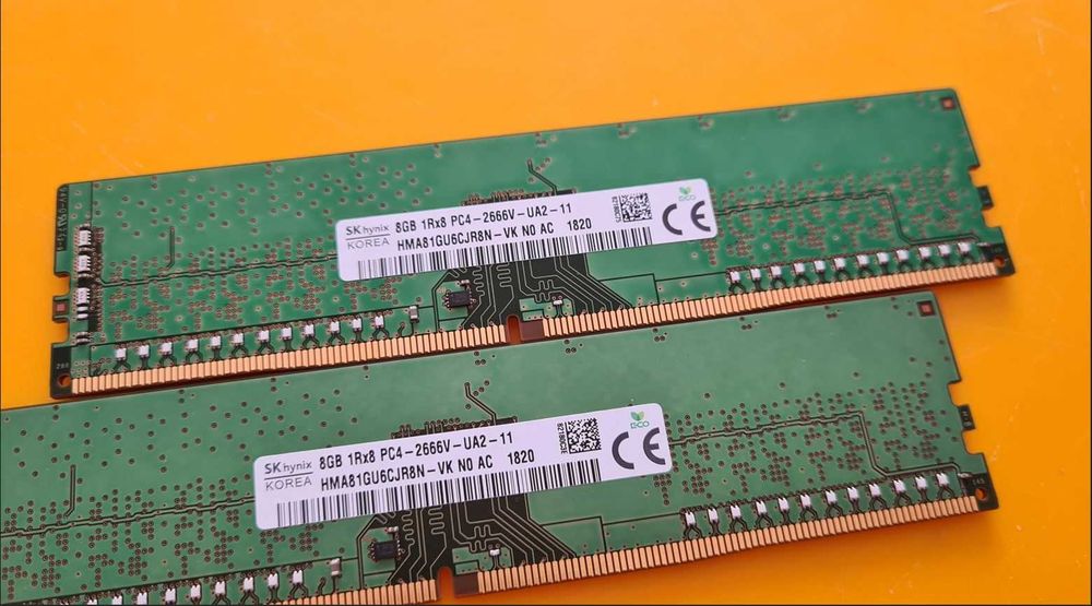 Kit 16GB DDR4 Desktop,2x 8GB,SK Hynix,2666Mhz,CL19,Single Sided