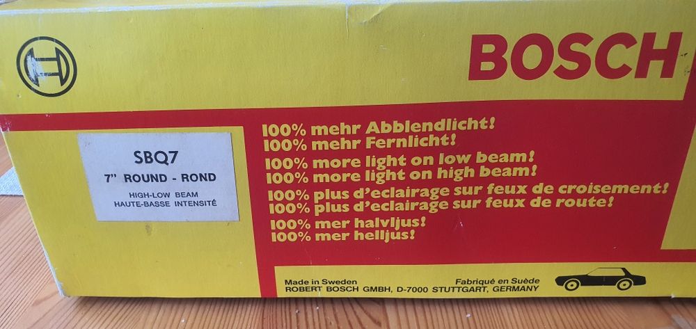 Фарове Bosch SBQ7 H4 за ретро автомобили Mercedes benz,bmw,vw,porsche