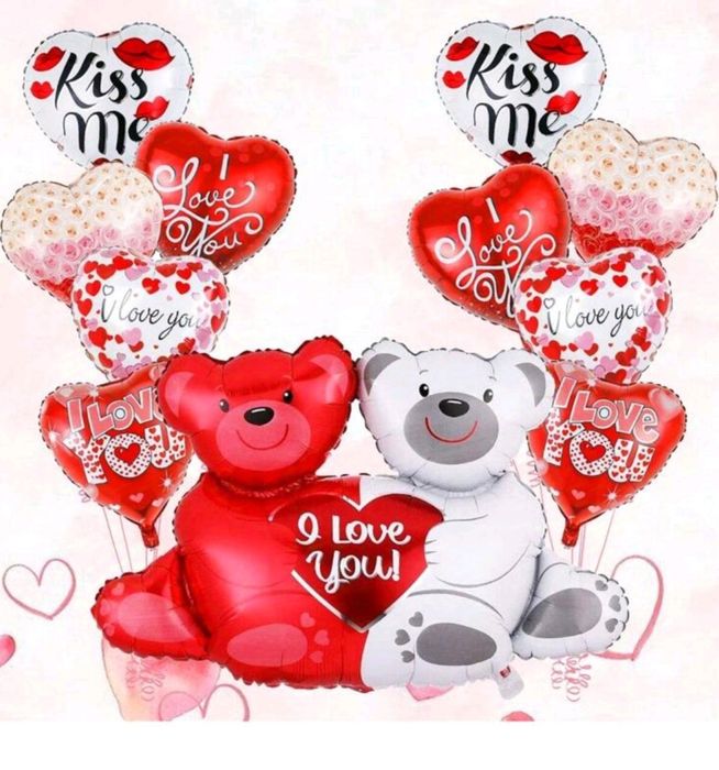 Парти сет балони Сърца