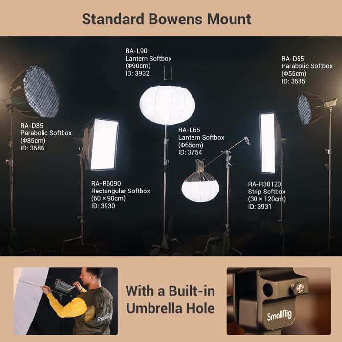 Проф. фото и видео диодно осветление.Small rig. 62600lux. Софтбокс