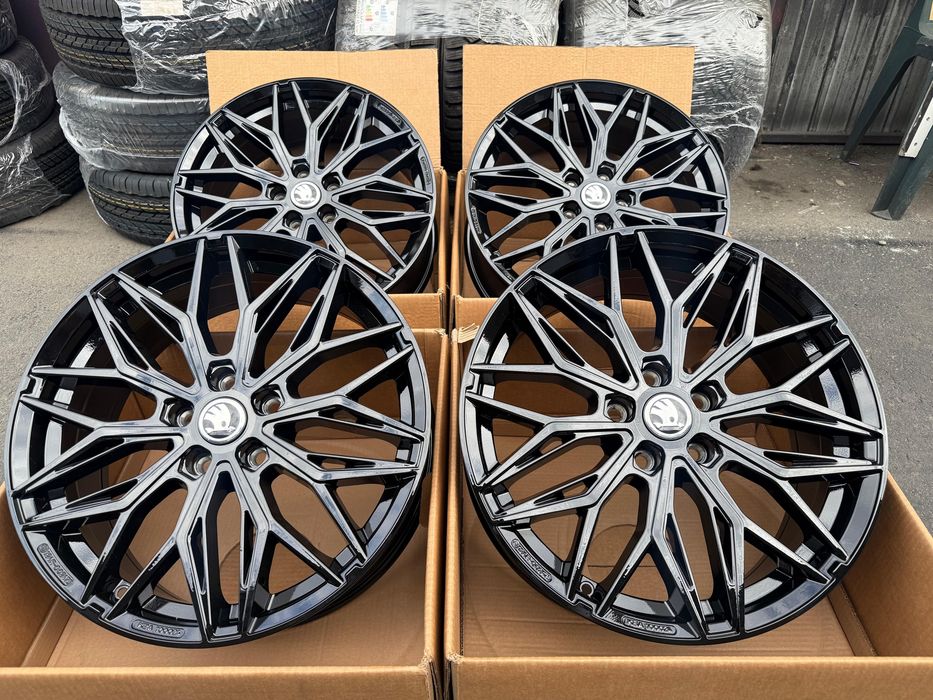 Jante aliaj noi SKODA full black - 5x112 R17 / R18 / R19 / R20