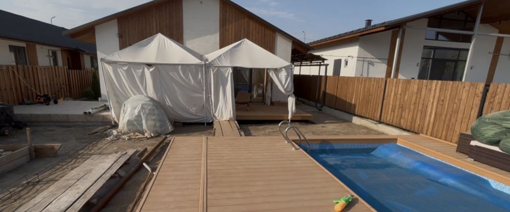 садовые шатры (тенты) с каркасом,