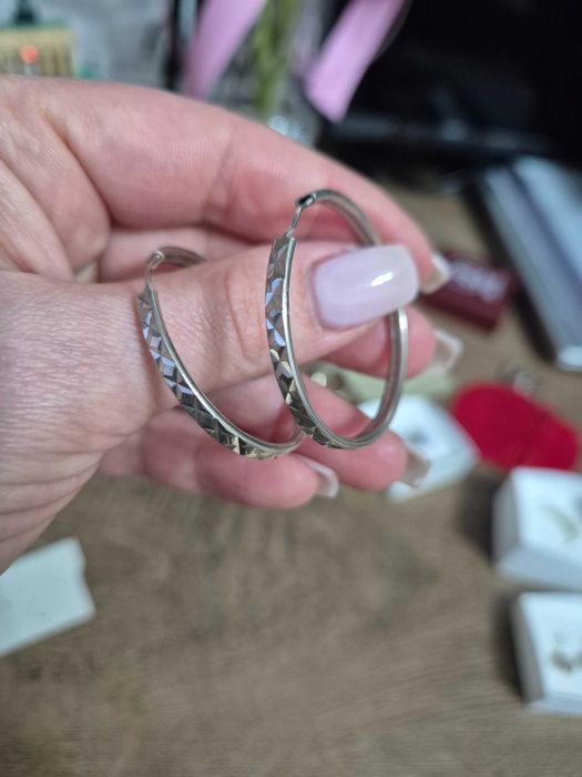 Сребро- обеци, пръстени и гривна