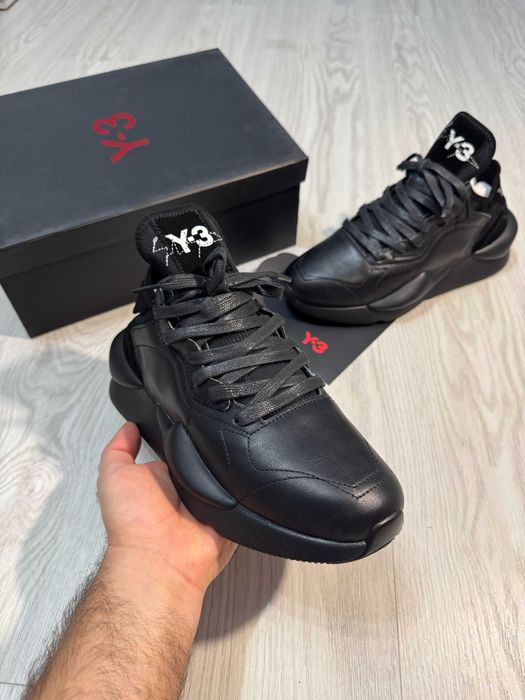 Adidasi Y-3, Kaiwa - Black Premium din Piele NOI Yohji Yamamoto Y3