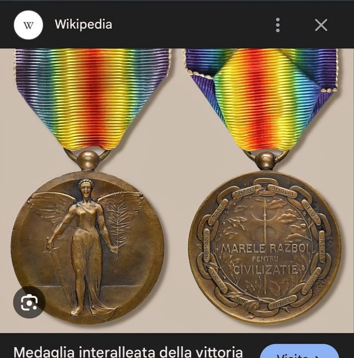 Caut aceasta medalie.