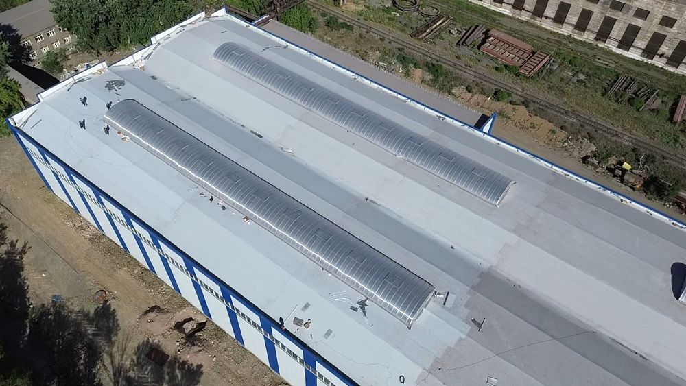 Кровельные работы из ПВХ-мембраны