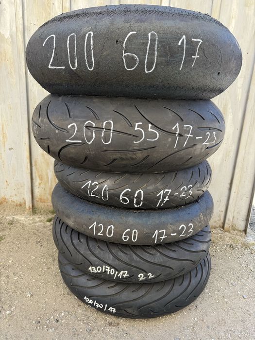 120/70/17 - 180/55/17- 190/55/17- 160/60/17- 170/60/17-120/70/19