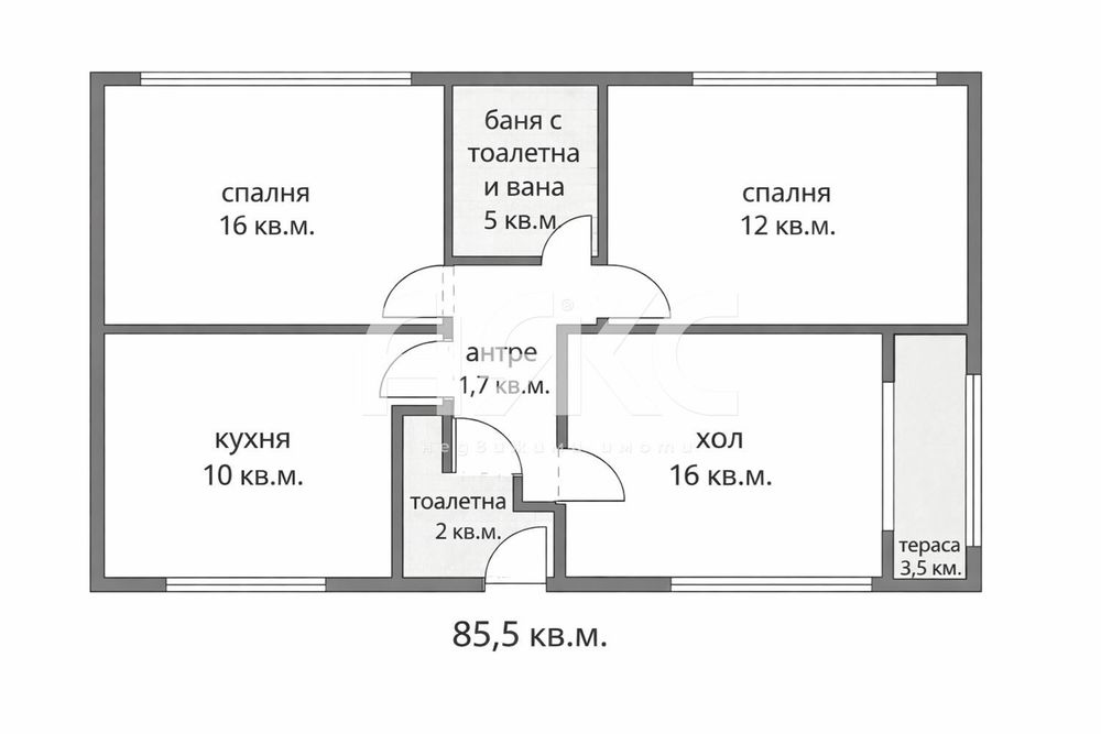 Продава се Тристаен апартамент в София, Връбница 2 - 89 кв.м за 1318 €/кв.м - Снимка #8
