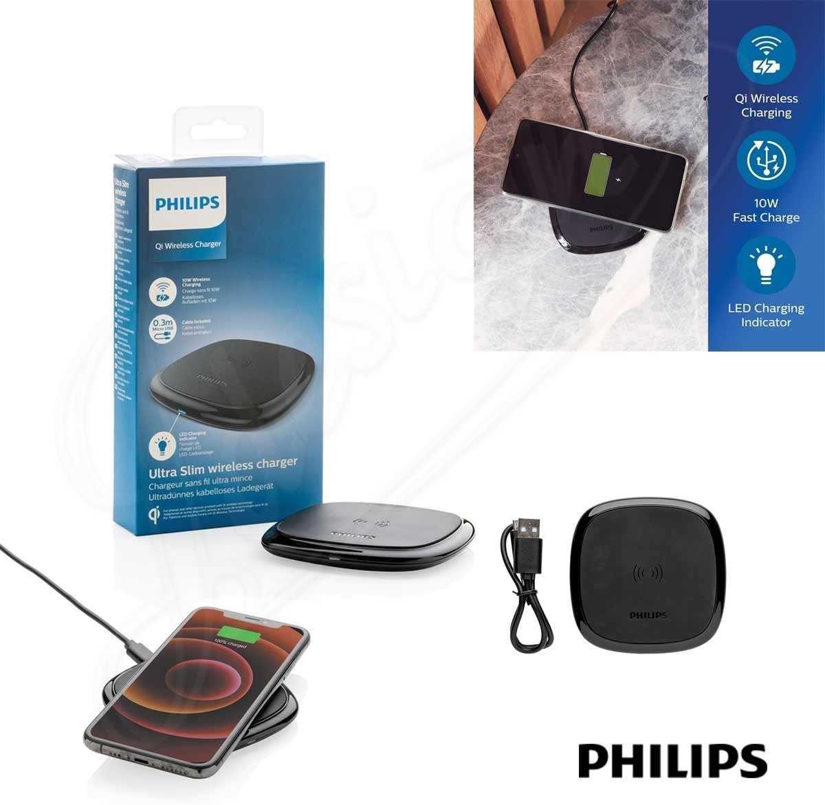 Chargeur Qi 10W Sans Fil Philips