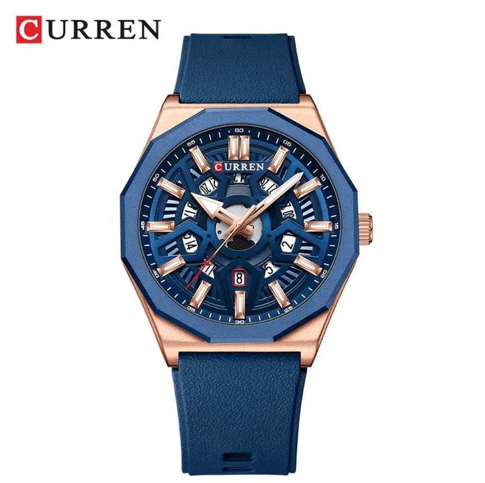 Мъжки часовник – CURREN 8437 – BLUE + ПОДАРЪК