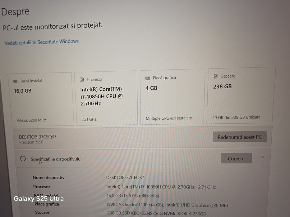 Dell Precision 7550 i7 gen.10