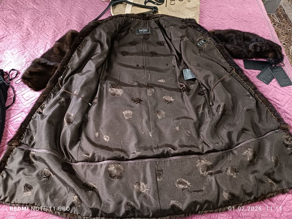 Новая норковая шуба трансформер (+куртка в подарок)